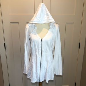 XCVI Sweater Jacket ZIP up hoodie size medium